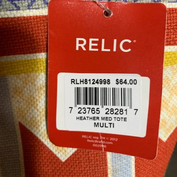 Relic Vibrant Patterned Tote Bag - Picture 4 of 7